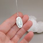 "Gyakorló angyalok talizmánja" - kézzel vésett ezüst medál 