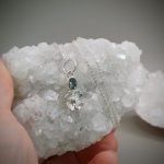 "Nature Details - Tavaszi ébredés" - kézzel készült ezüst amulett turmalinnal