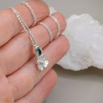 "Nature Details - Tavaszi ébredés" - kézzel készült ezüst amulett turmalinnal