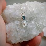 "Nature Details - Tavaszi ébredés" - kézzel készült ezüst amulett turmalinnal