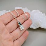 "Nature Details - Tavaszi ébredés" - kézzel készült ezüst amulett turmalinnal