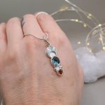 "Luna - Zafír" - ezüst amulett