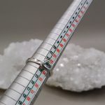"Nature Details - Aqua Solitaire" ezüst gyűrű