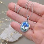 "Nefelejts" ezüst talizmán