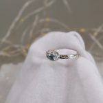 "Nature details - Égi tisztaság" - ezüst gyűrű topázzal
