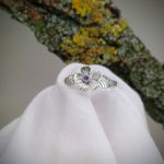 "Nature Details - Erdei nefelejts" kézzel készült ezüst gyűrű tanzanittal