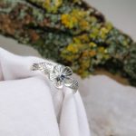 "Nature Details - Erdei nefelejts" kézzel készült ezüst gyűrű tanzanittal