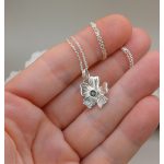 "Szellőrózsa" - kézzel készült ezüst amulett cirkóniával