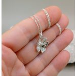 "Szellőrózsa" - kézzel készült ezüst amulett cirkóniával
