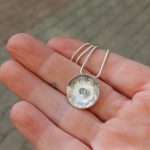 "Nature details - kék hajnal" topáz ezüst medál