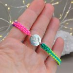 "Hold" makramé - ezüst karkötő