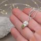 "Luna - Peridot" ezüst amulett