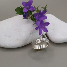 "Nature Details - Hegyikristály" ezüst gyűrű