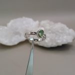 "Nature Details - Végtelen Zöld" ezüst gyűrű