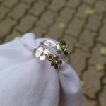 "Nature Details - Végtelen Zöld" ezüst gyűrű