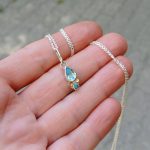 "Égi konfluencia" - kézzel készült ezüst amulett topázzal