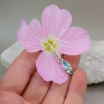 "Égi konfluencia" - kézzel készült ezüst amulett topázzal