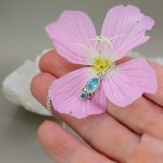 "Égi konfluencia" - kézzel készült ezüst amulett topázzal