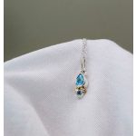 "Égi konfluencia" - kézzel készült ezüst amulett topázzal