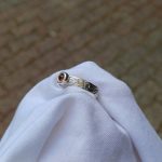 "Nature Details - Gránát" ezüst gyűrű
