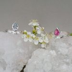 "Tiara gyűrű" - kézzel készült ezüst gyűrű akvamarinnal