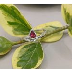 "Nature Details - Lélekszirom" - kézzel vésett ezüst gyűrű turmalinnal